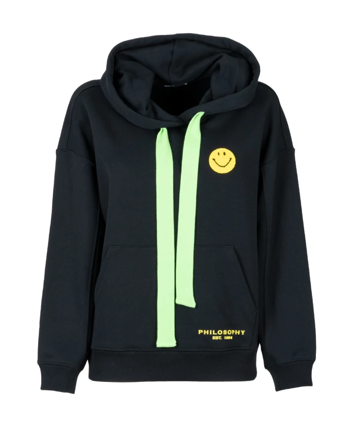 

Улыбающаяся шерстяная толстовка Philosophy Di Lorenzo Serafini, черный