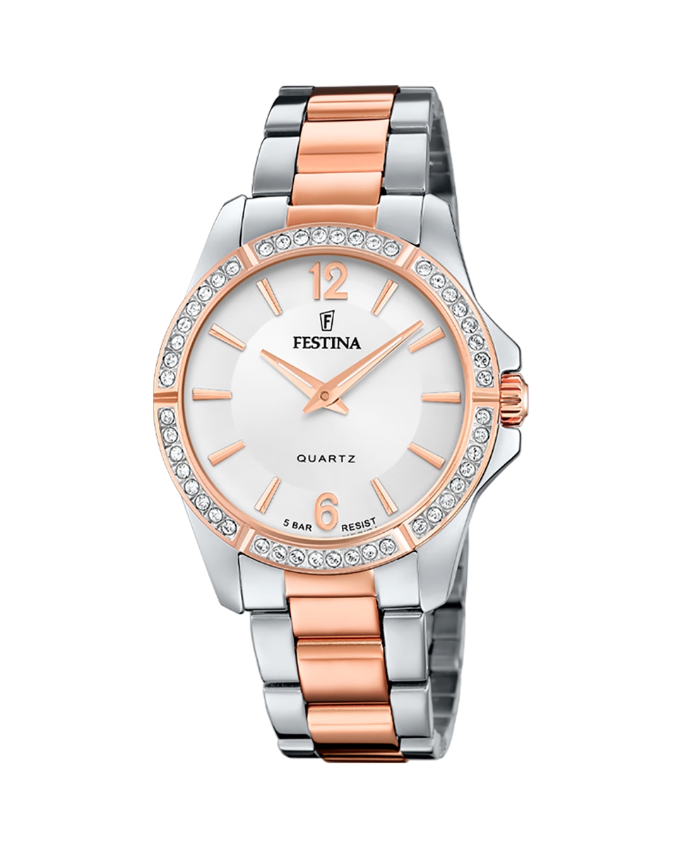 

Женские часы F20595/1 Mademoiselle из серебристой стали Festina, серебро