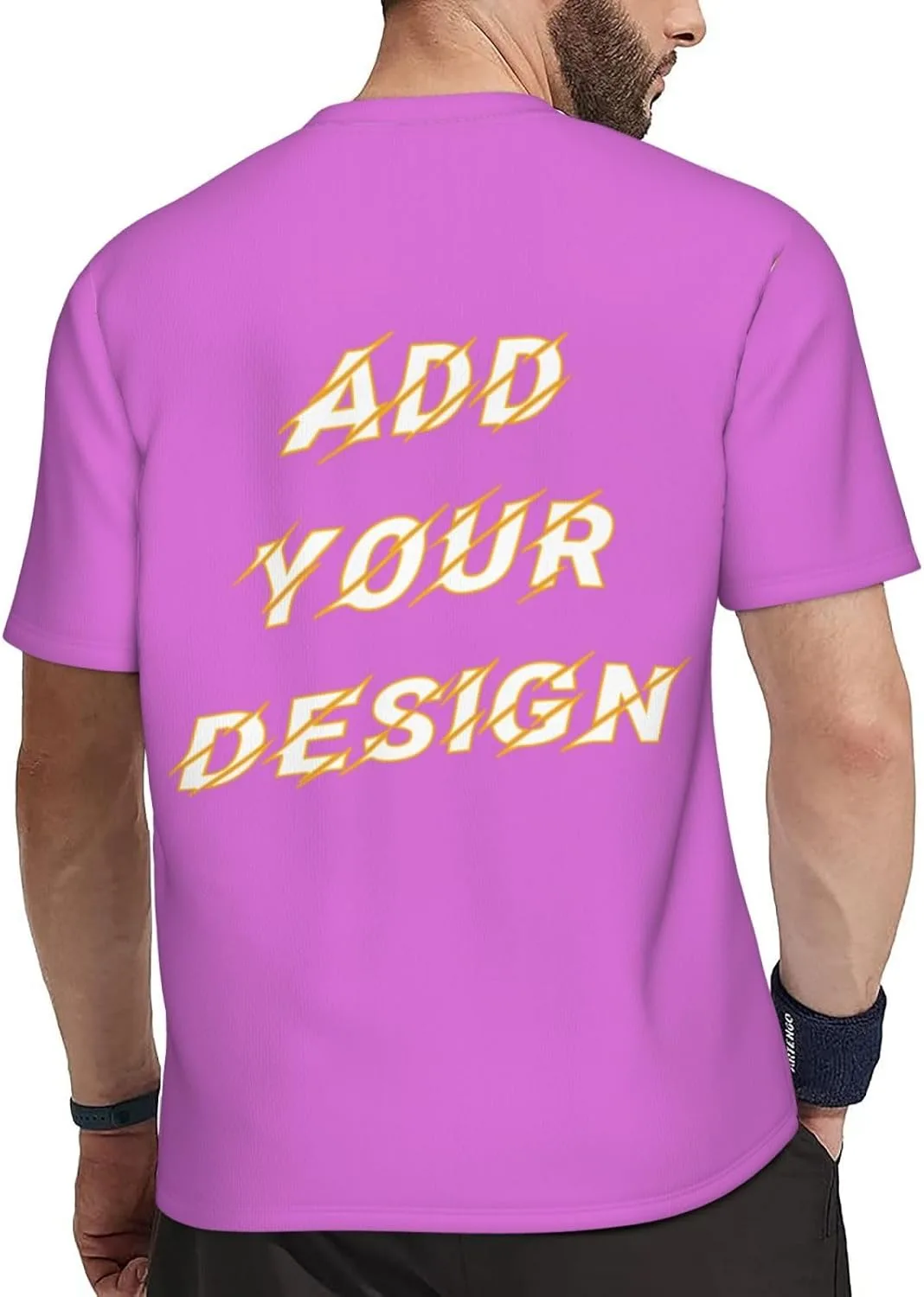 Футболка мужская Custom T Shirts с принтом на 4 сторонах — фото 4