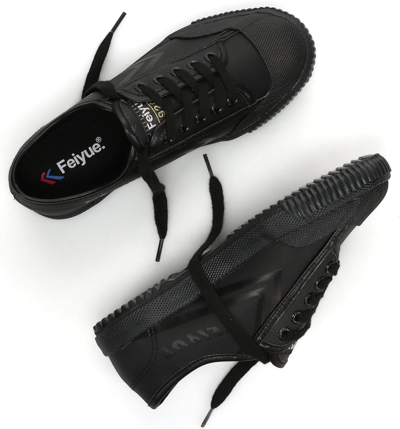 Кроссовки FEIYUE Fe Lo 1920 из веганской кожи или переработанного холста, унисекс, низкие. Отлично подходят для боевых искусств, паркура, тренировок с весами и повседневной носки, черный — фото 3