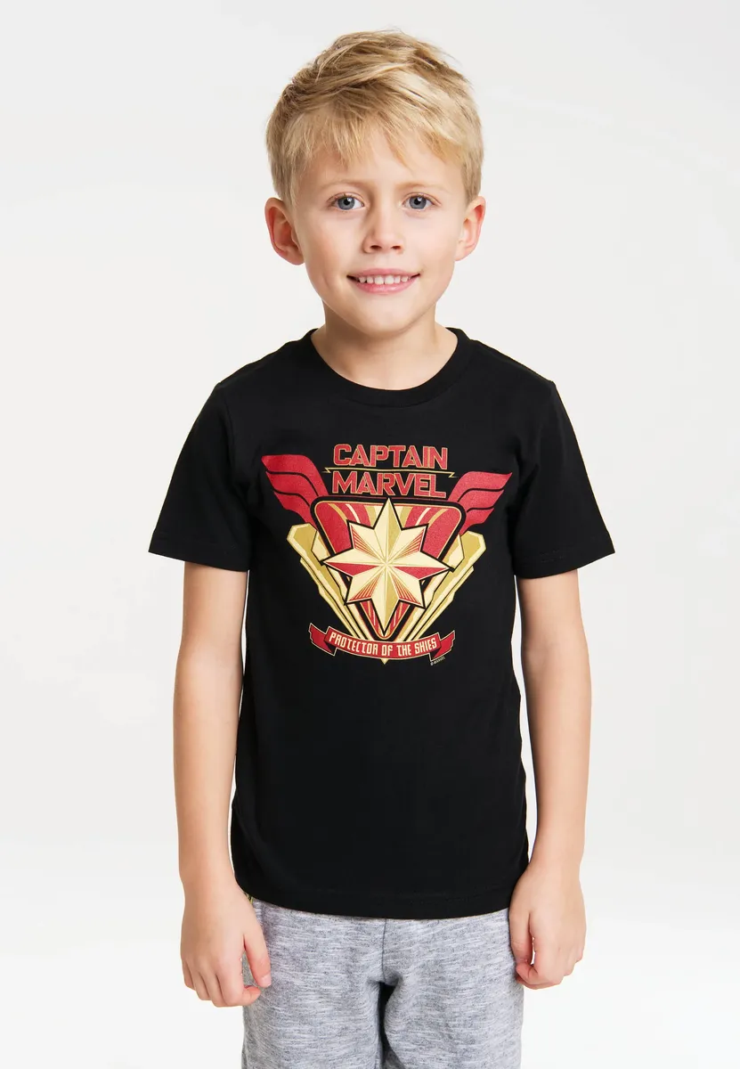 

ФУТБОЛКА Logoshirt "Marvel Comics", с лицензионным оригинальным дизайном, черный