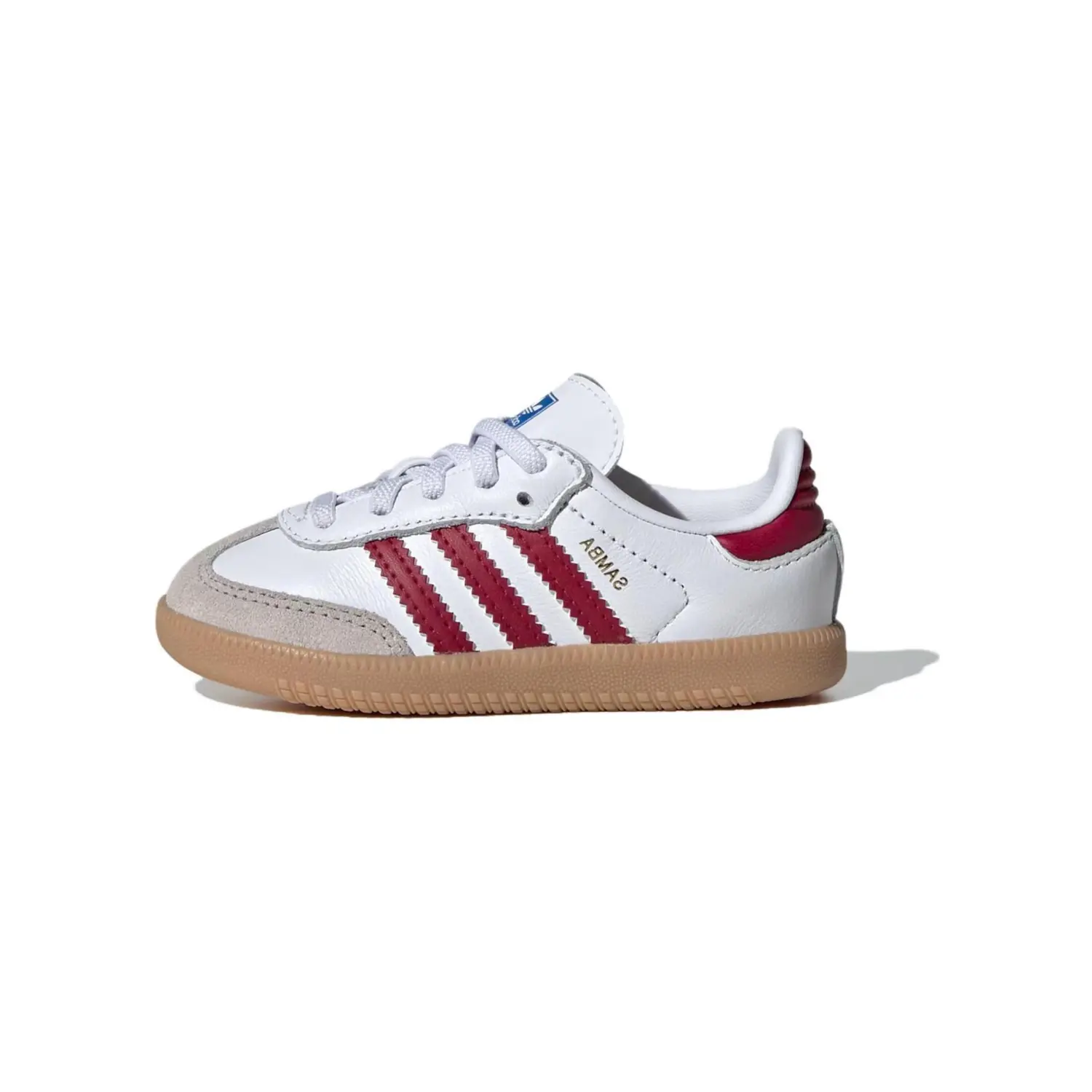 

Кроссовки Adidas Samba OG Cloud White Collegiate Burgundy Gum TD, белый/красный