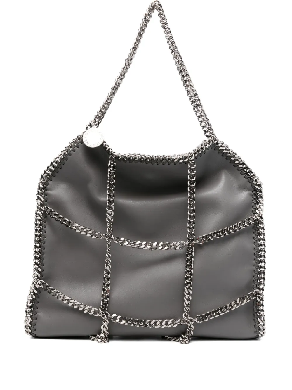 

Сумка-тоут Falabella Chain Cage размера мини STELLA MCCARTNEY, серый