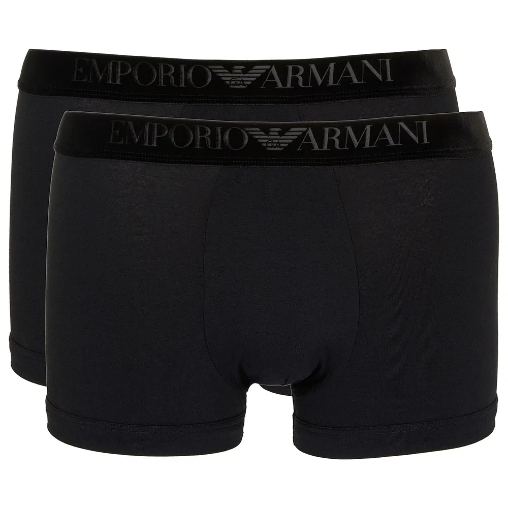

Боксеры Emporio Armani Velvet Logoband Trunk 2 units, черный