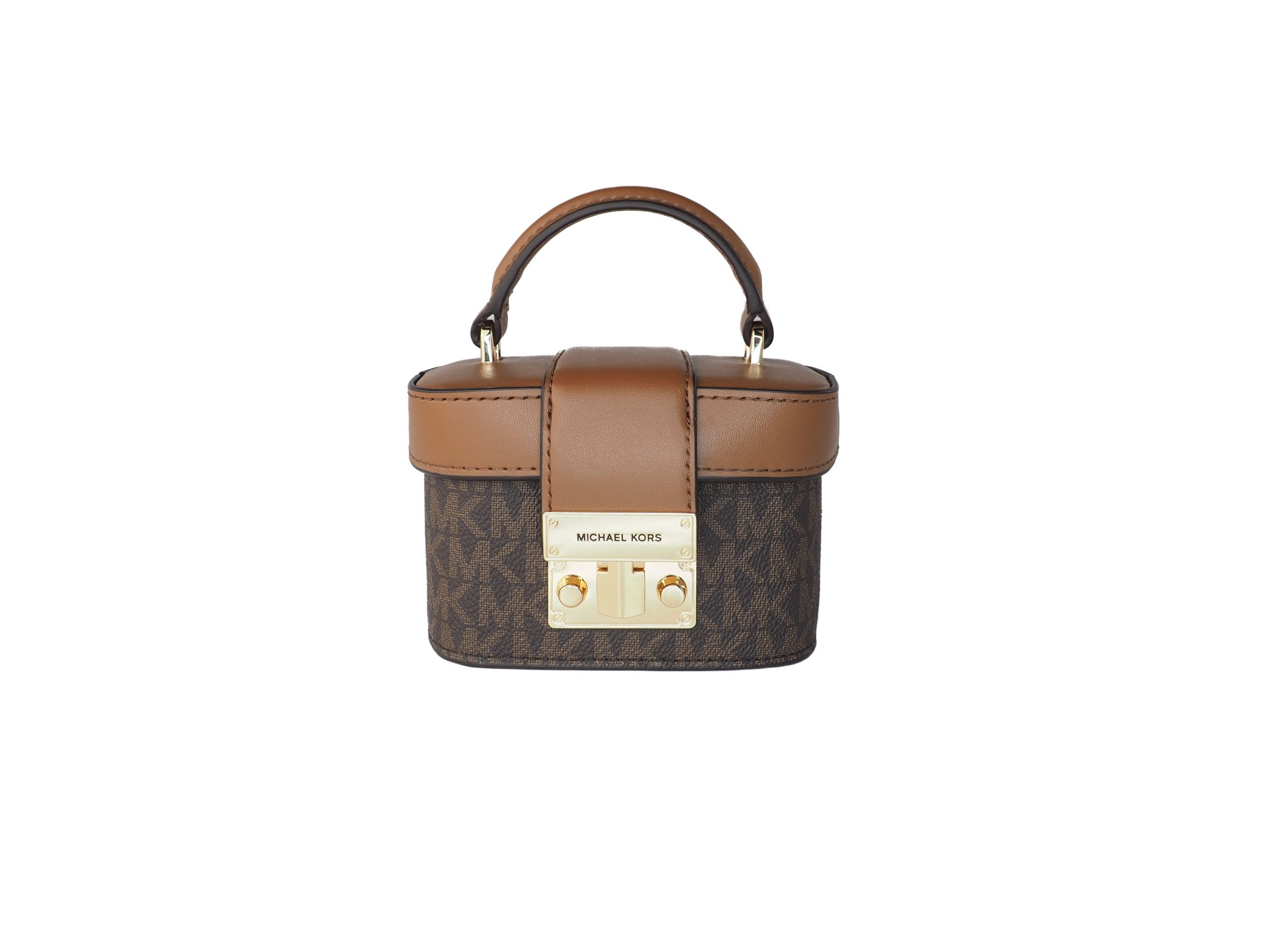 

Сумка-трансформер Rose Mini Signature из ПВХ-кожи Trunk Crossbody (коричневая) Michael Kors