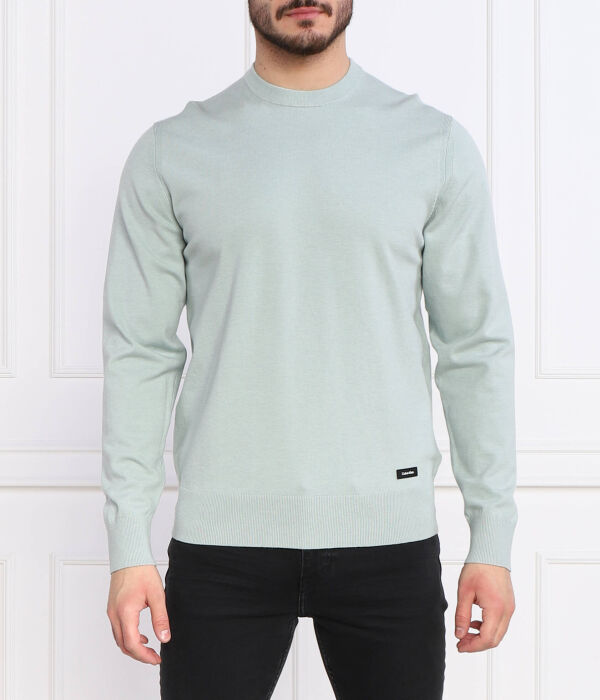 

Свитер из смеси тенселя Regular fit Calvin Klein, голубой
