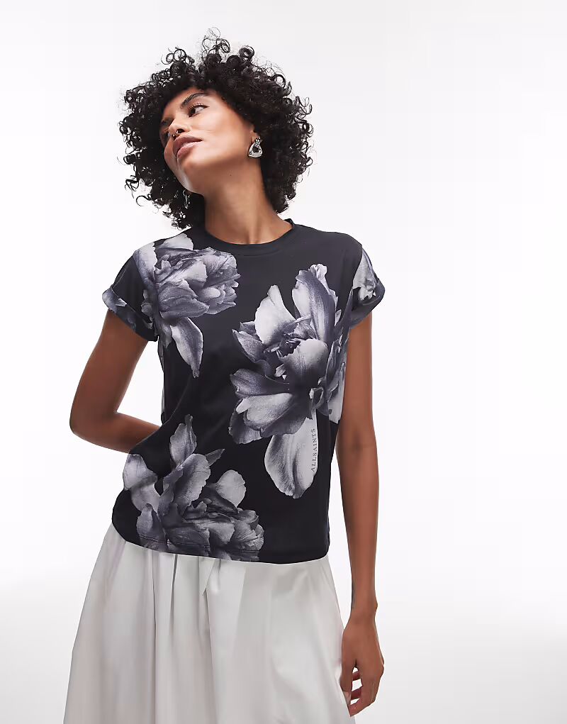

Черная футболка Allsaints anna