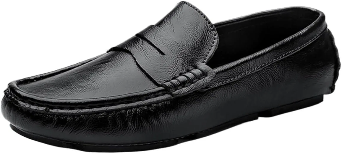 Лоферы мужские повседневные Minimal Black DHFIRUFSHLO