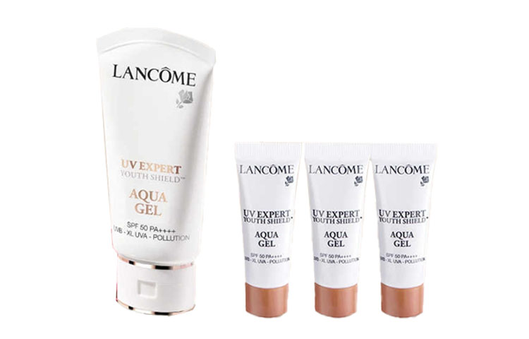 

LANKOU Aqua Gel наборы пробников солнцезащиты, праймер солнцезащитные кремы увлажняющие 30мл+пробник 10мл*3 LANCOME