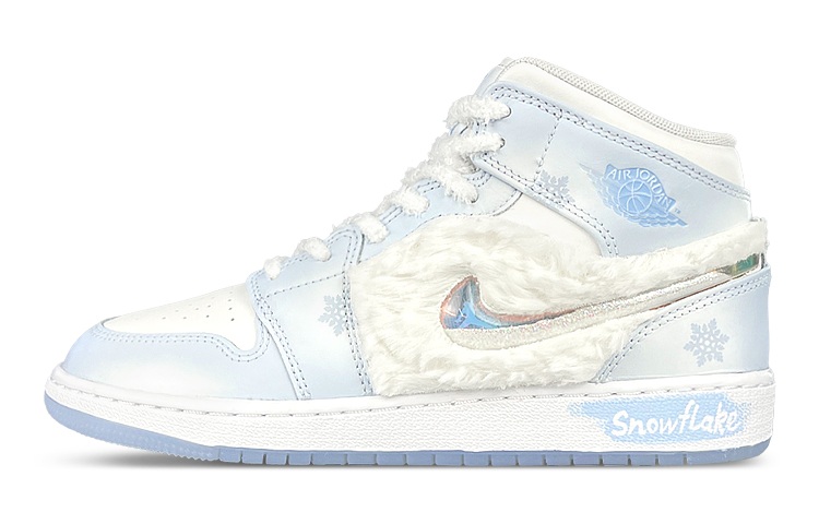 

Jordan Air Jordan 1 Детские баскетбольные кроссовки GS, Light Blue