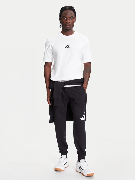 Футболка обычного кроя Essentials Small Logo JF1092 Adidas, белый — фото 2