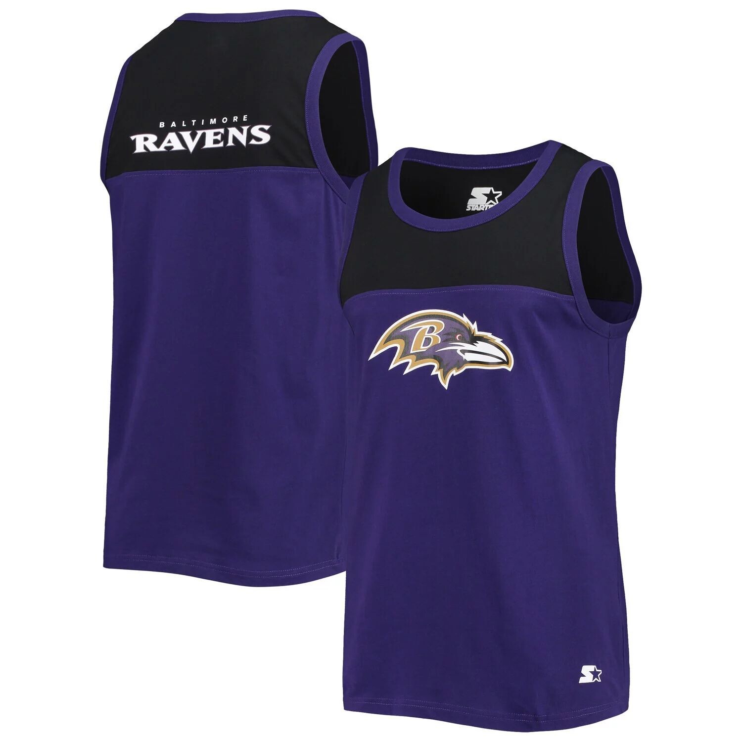 

Мужская стартовая модная майка Baltimore Ravens Team Touchdown фиолетового/черного цвета Starter