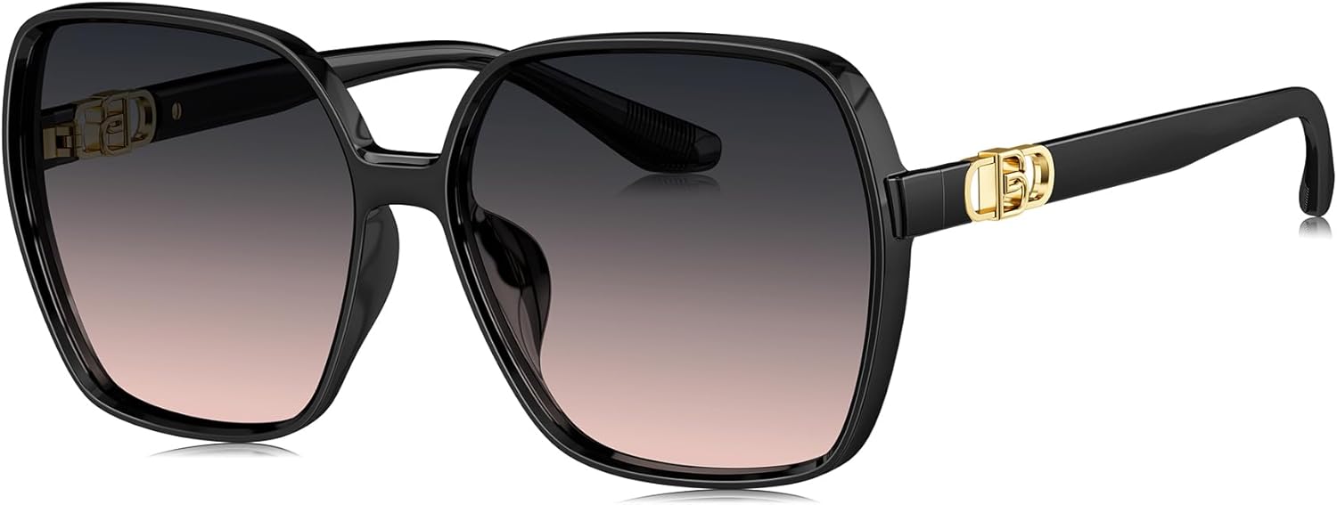 

Женские элегантные солнцезащитные очки BOLON с увеличенными нейлоновыми линзами, поляризованными и защитой от УФ-излучения UV400, модель BL5098, 59 мм, эксклюзивный бренд очков EssilorLuxottica, Shiny Black/Gradient Pinkish Purple