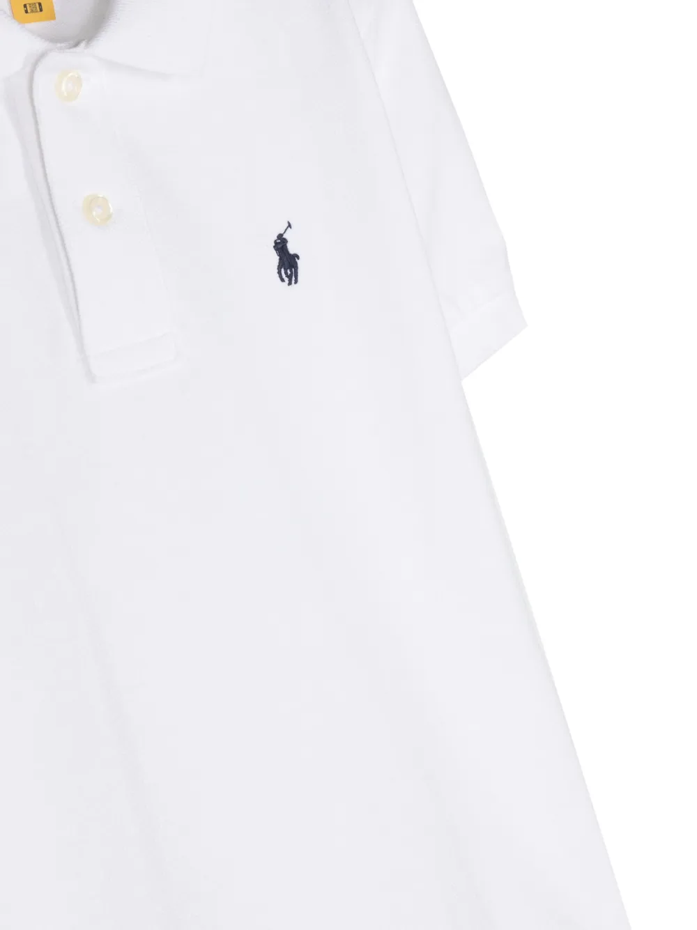 Рубашка поло с вышитым логотипом POLO RALPH LAUREN KIDS, белый — фото 3