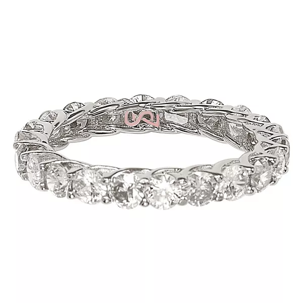 

Кольцо-Вечность Suzy Levian с белым кубическим цирконием в стерлинговом серебре Suzy Levian New York, white