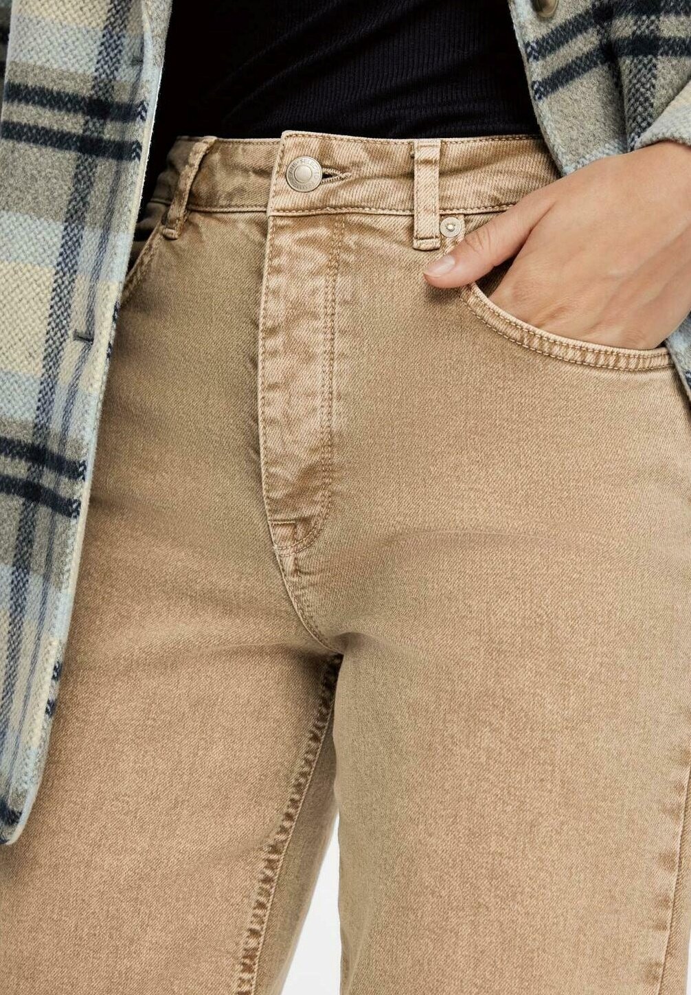 

Джинсы Bootcut Selected Femme, бежевый