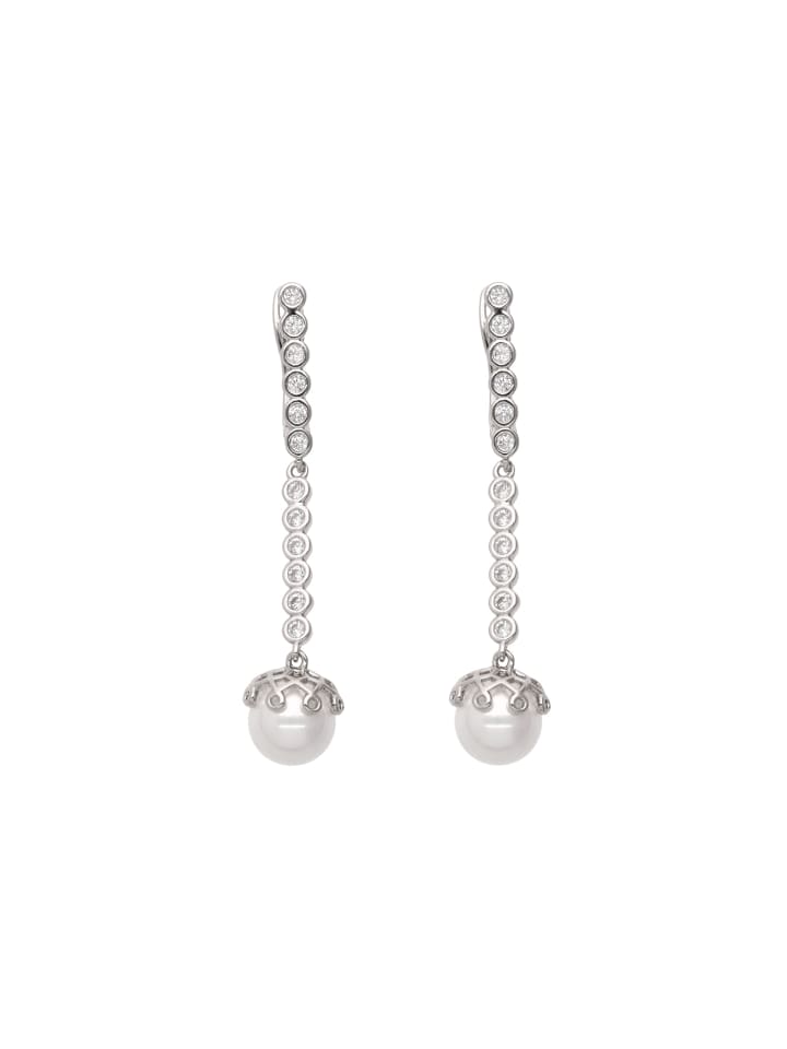 

Faina Женские серьги-подвески серебристо-белого цвета