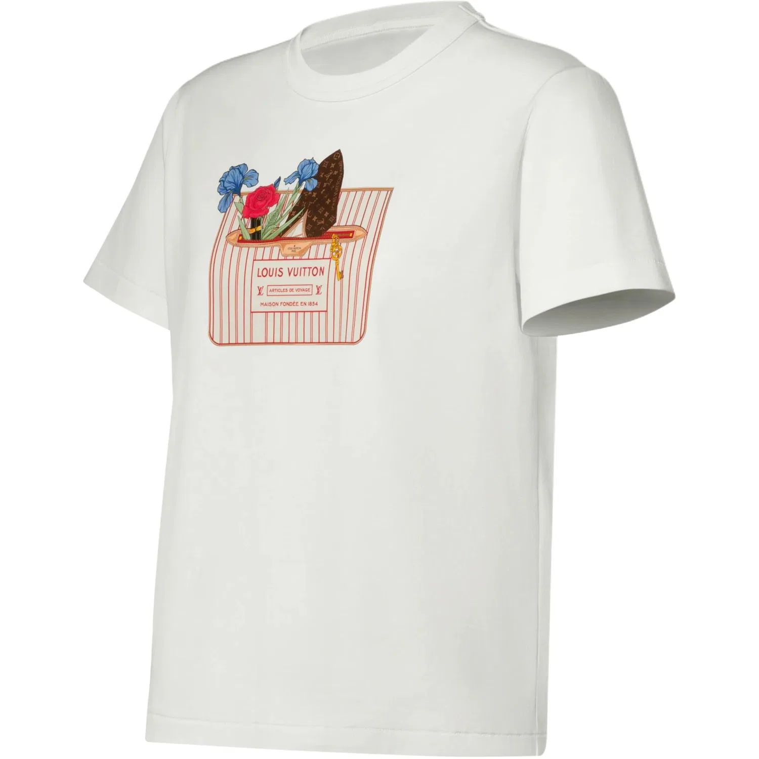 Футболка Regular T Shirt LOUIS VUITTON белая — фото 4