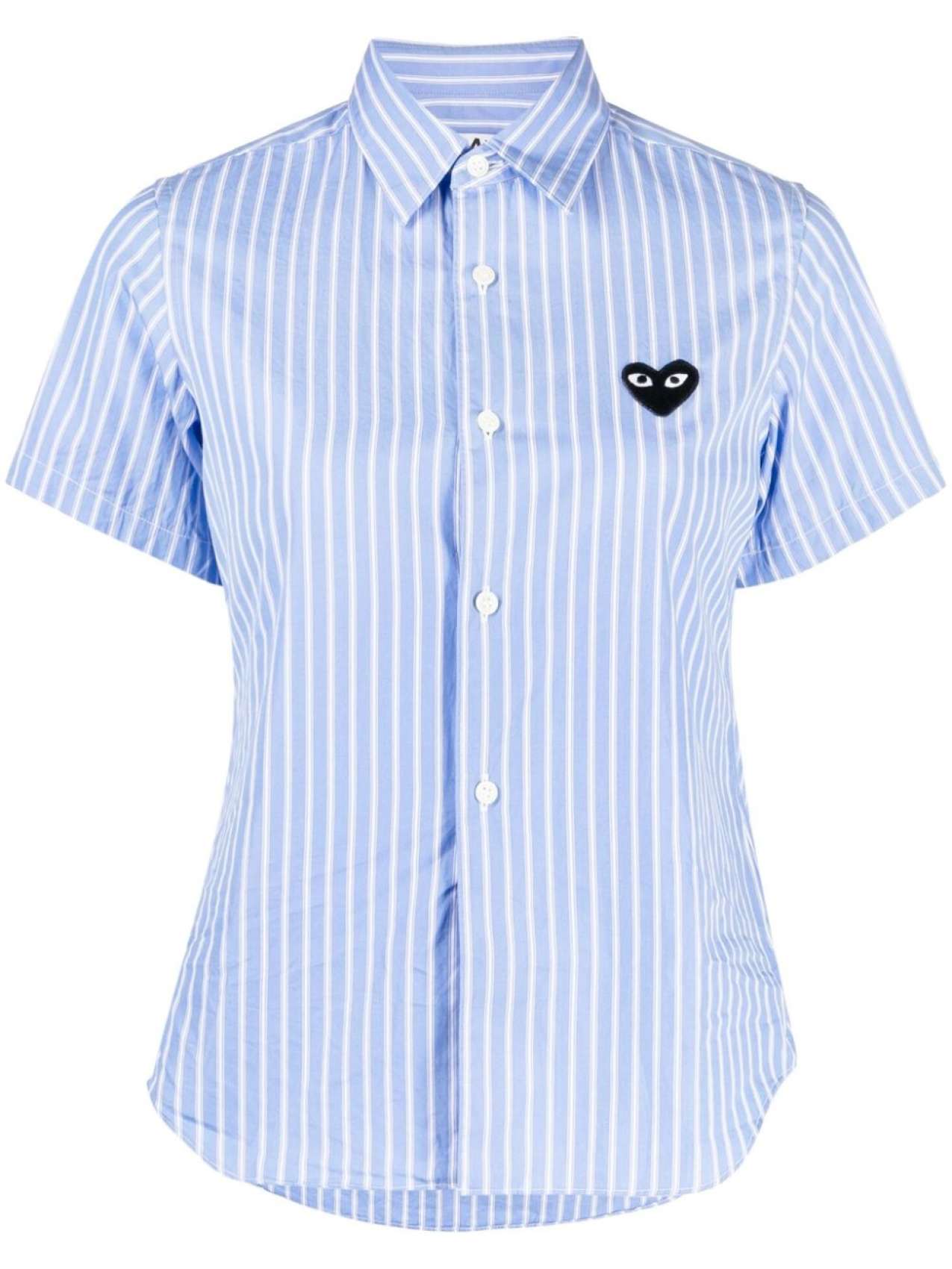 

Comme Des Garçons Play рубашка в полоску с короткими рукавами, синий