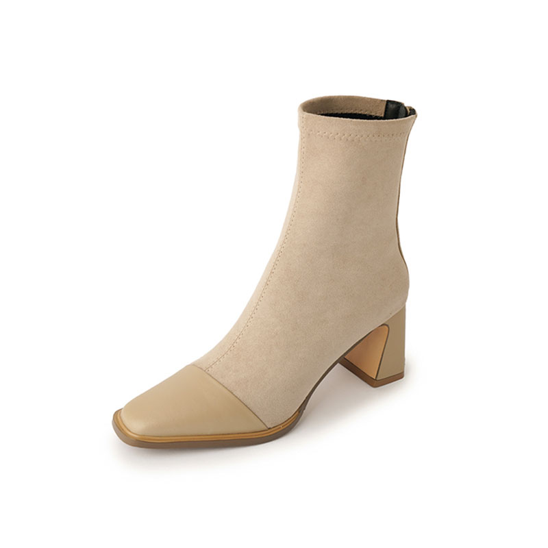 Echo&yolo Женские ботильоны хаки без подкладки, цвет Khaki Unlined