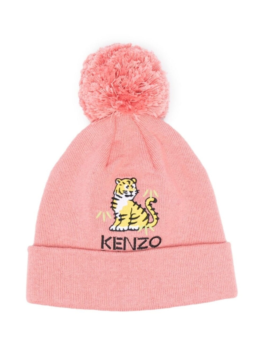 

Kenzo Kids шапка бини с вышивкой Tiger, розовый