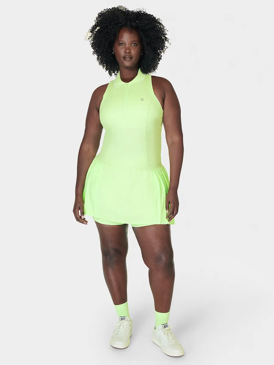 

Теннисная юбка со складками Power Match Point Sweaty Betty, зеленый