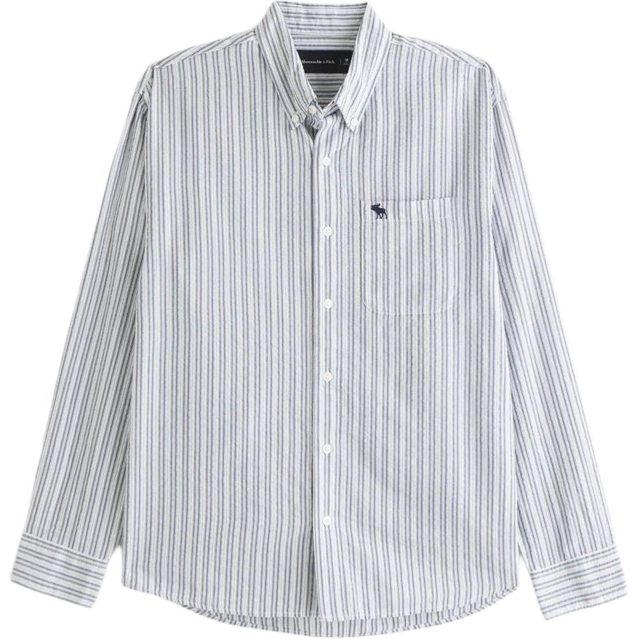 

Мужская рубашка Abercrombie＆Fitch, голубой