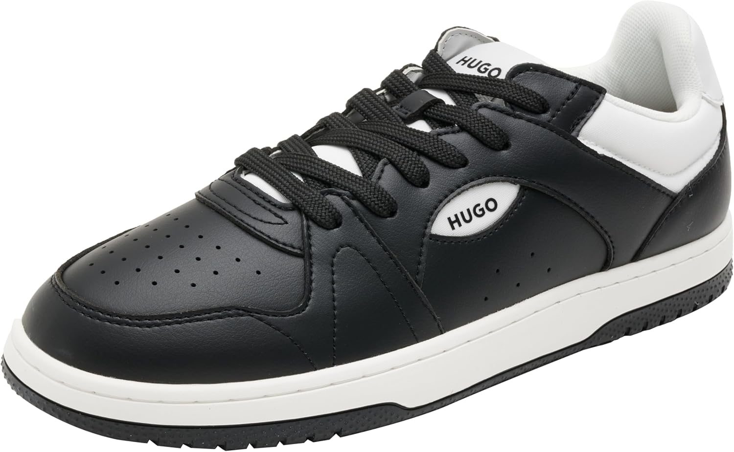 

HUGO мужские кроссовки Hadrian Tenn из искусственной кожи со шнуровкой и логотипом, размер, Charcoal10