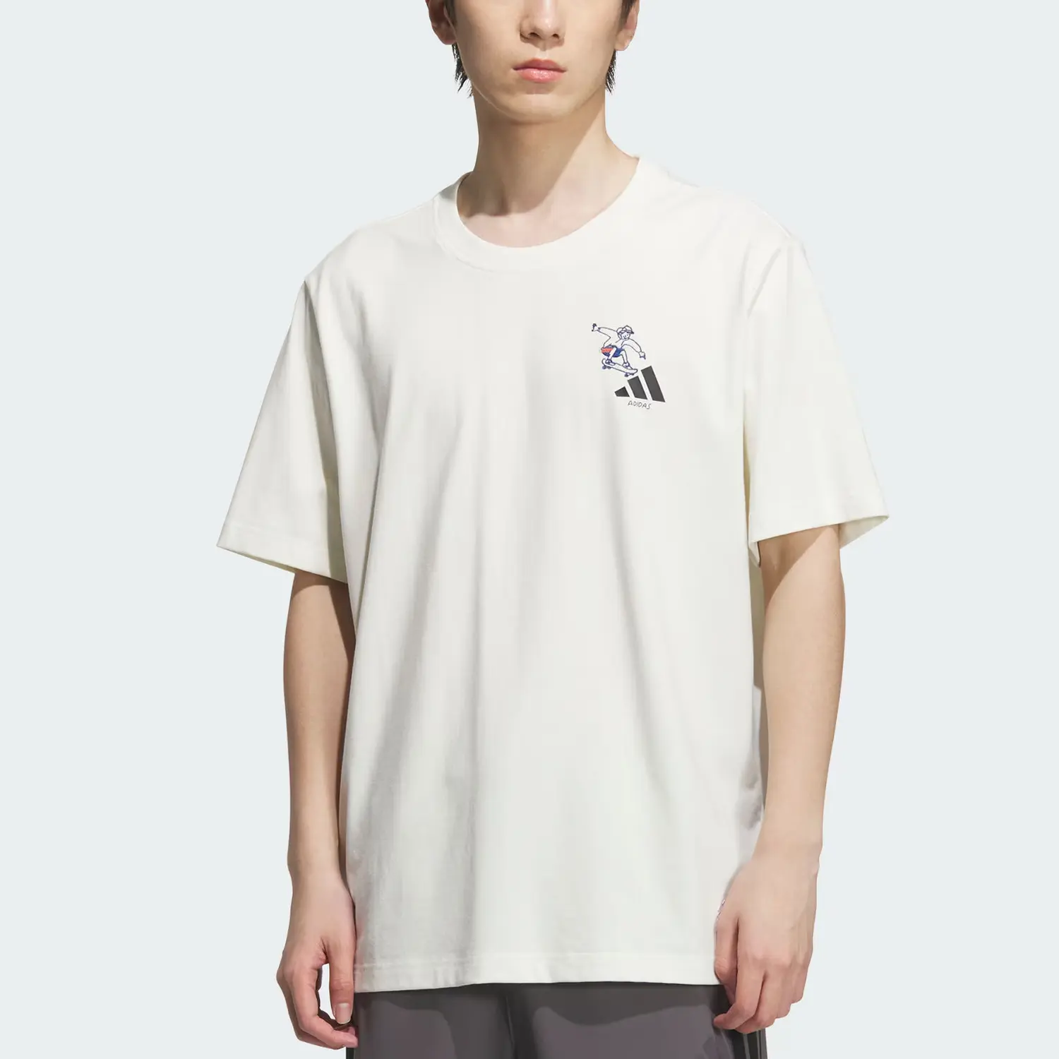 Футболка SS25 SKATEBOARD SPORTS мужская Adidas, белый — фото 4