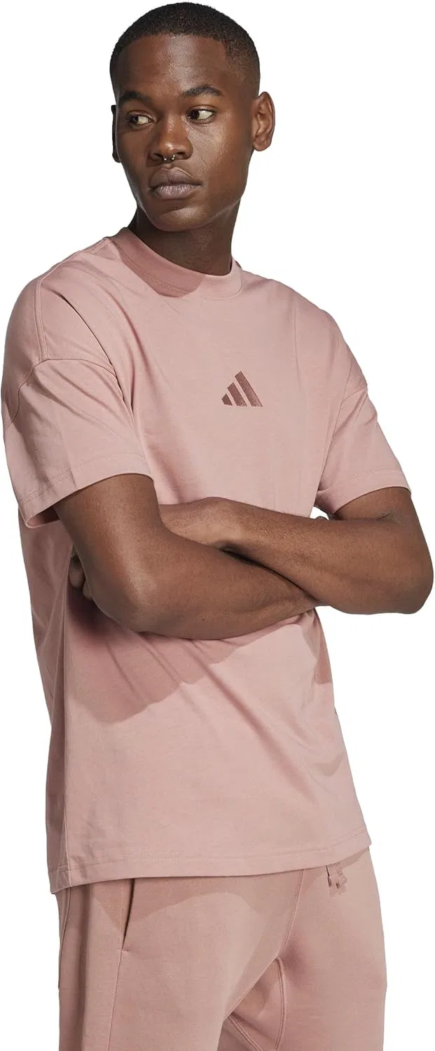 Футболка мужская свободная adidas, цвет Warm Clay — фото 2