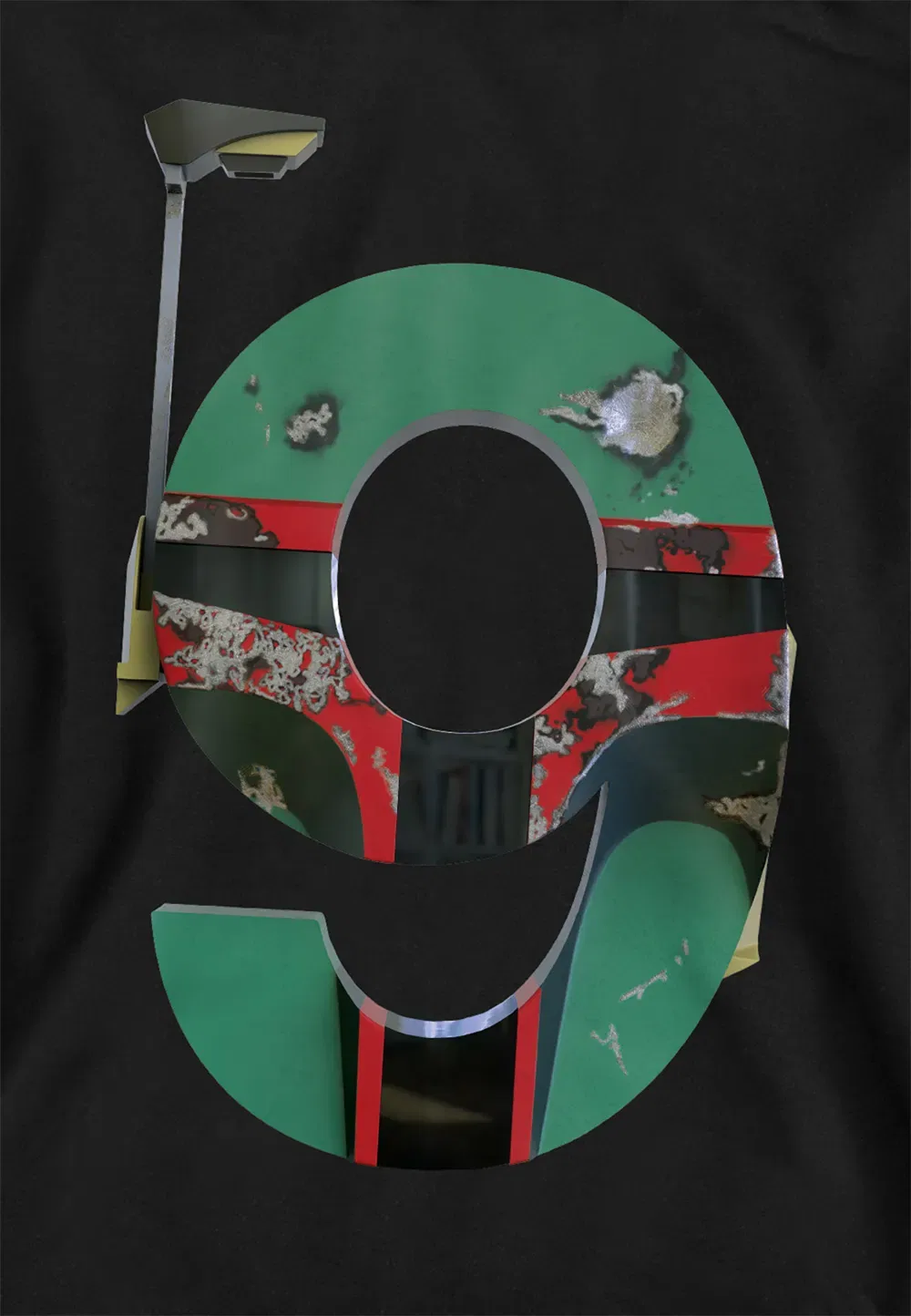 Детская толстовка Star Wars Боба Фетт Disney, черный — фото 2