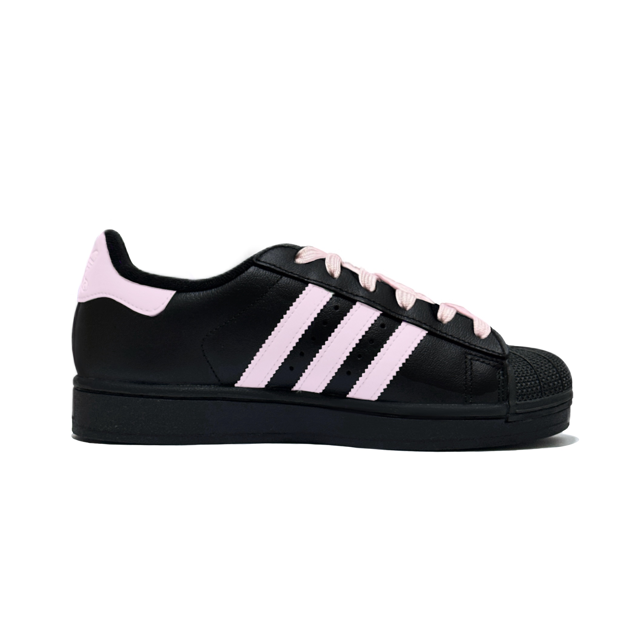 Adidas Originals Детские кроссовки для скейтбординга Superstar 2, черные, для подростков — фото 2