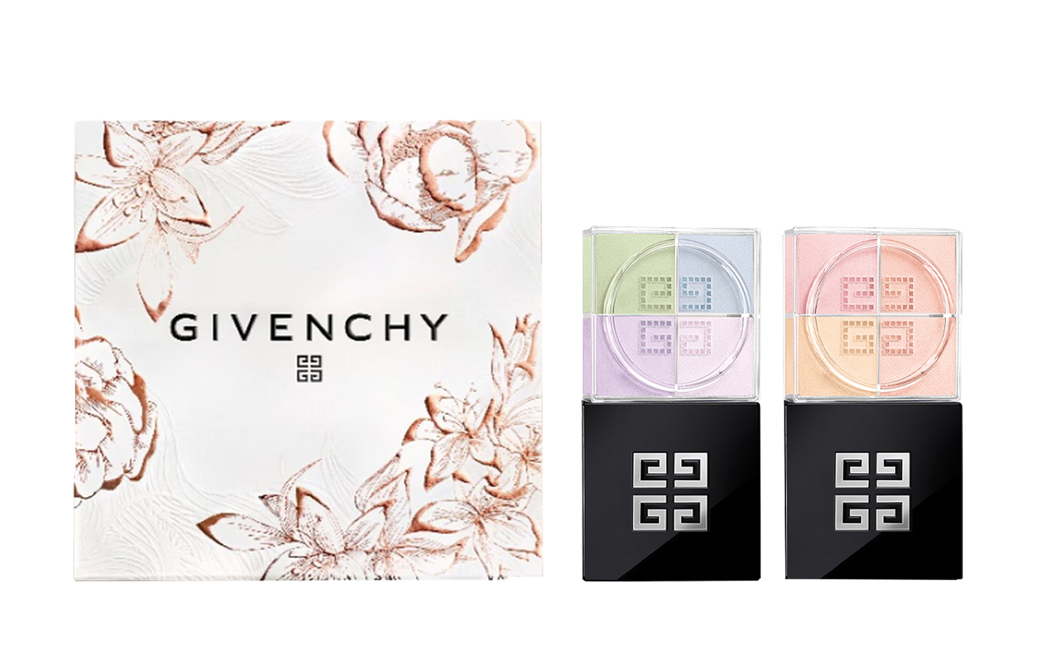 

Набор макияжа с рассыпчатой пудрой Mother's Day Limited 4 отделения для коррекции тона кожи 12г+12г Givenchy