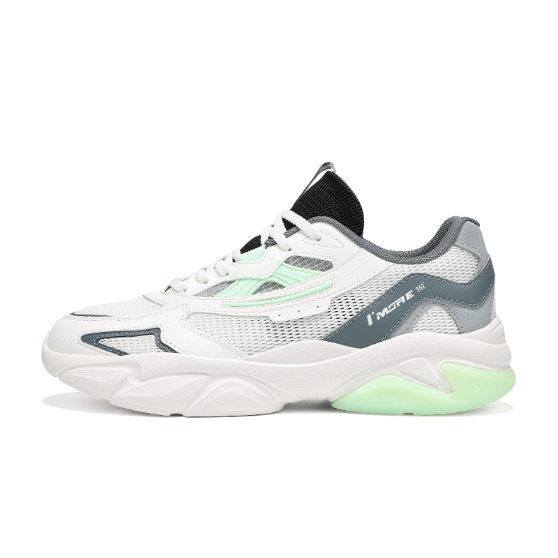 

361° Кроссовки Cushioning Breathable Lightweight Low Top Casual Shoes Men's Feather White Deep Iron Gray