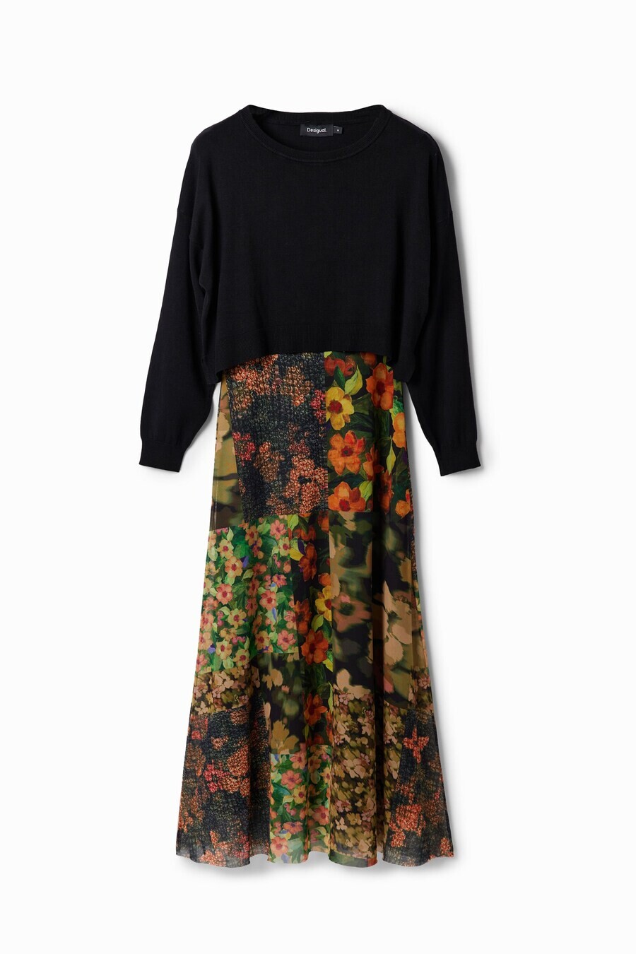 

Платье миди Desigual Dress, оливковый