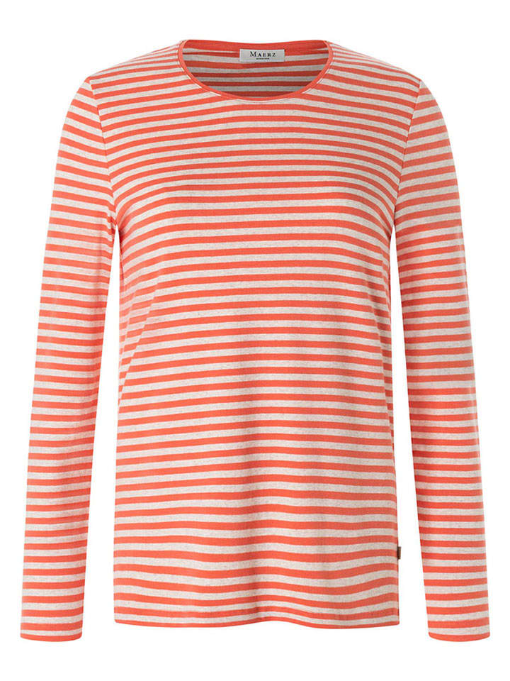 

Maerz Muenchen Футболка с длинными рукавами оранжево-белого цвета