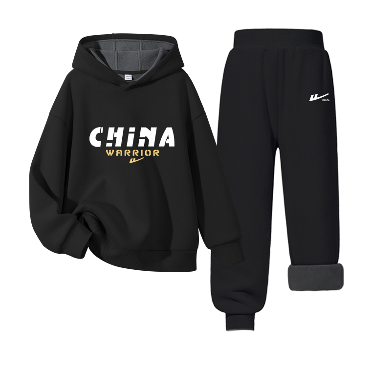 Детская повседневная спортивная одежда WARRIOR, red/h белый text line mountain-черный/h белый huili small k — фото 2