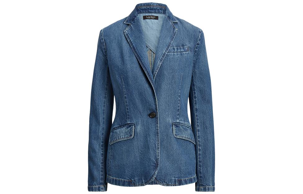 

LAUREN RALPH LAUREN Женское синее пальто для делового костюма, Blue