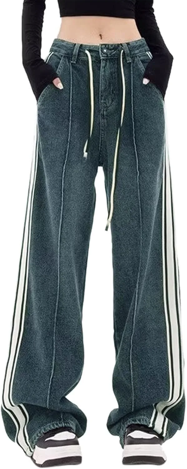 

Женские джинсы Wide Leg Casual High Waisted с карманами