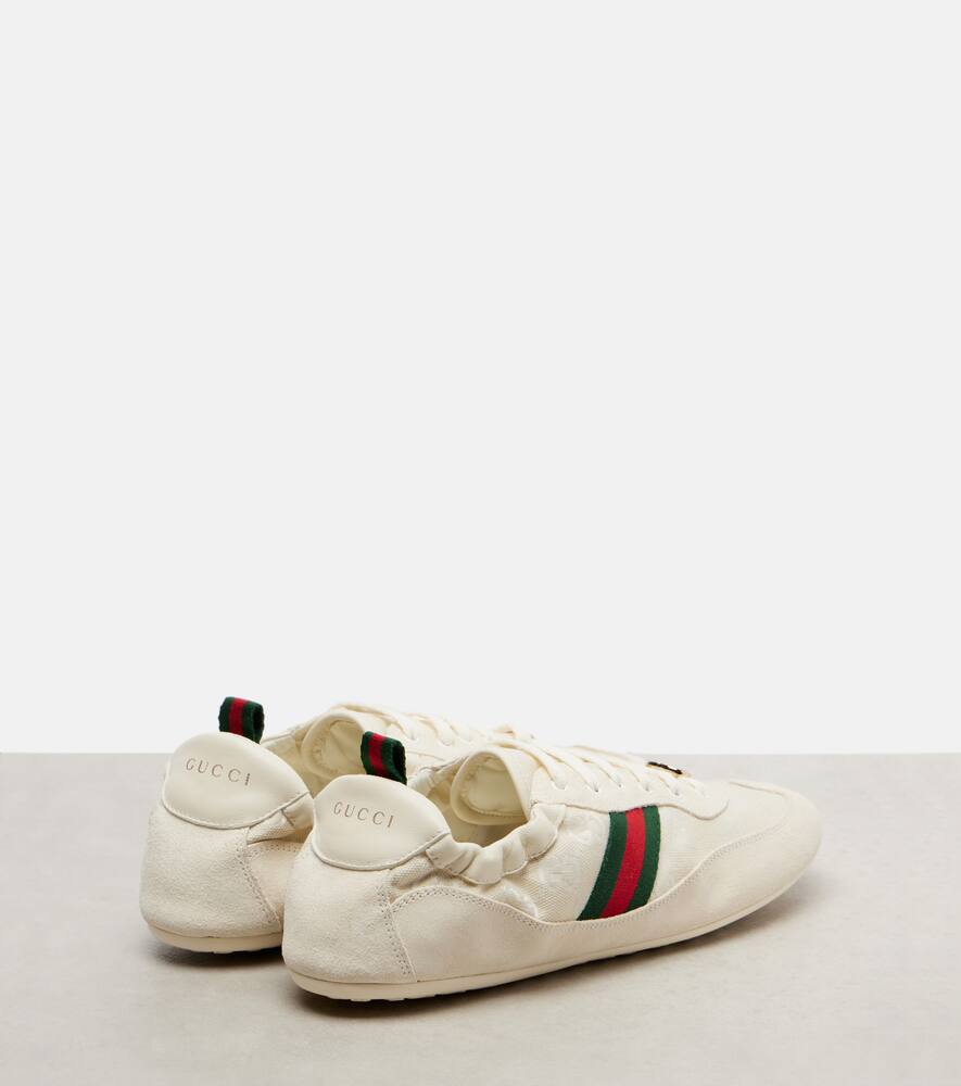 Кроссовки из холста с отделкой из замши Shift Gucci, Ow/Mw-Ow/Ow/Vrv/Ow/O — фото 2