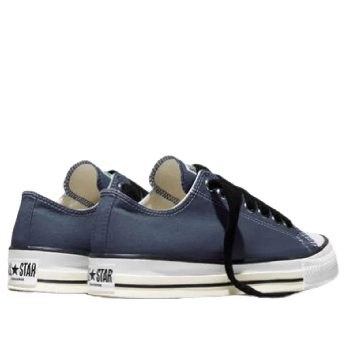 Кеды Converse Chuck Taylor Throwback Low 'Navy Vintage White' A18107C, темно-синий — фото 4
