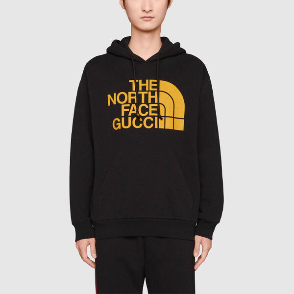 Толстовка x the north face crossover printing hoodies pullover long sleeves 'black' Gucci, черный — фото 4