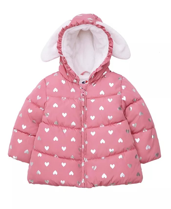 

Детская утепленная зимняя куртка с мягкой флисовой подкладкой Rokka&Rolla, розовый