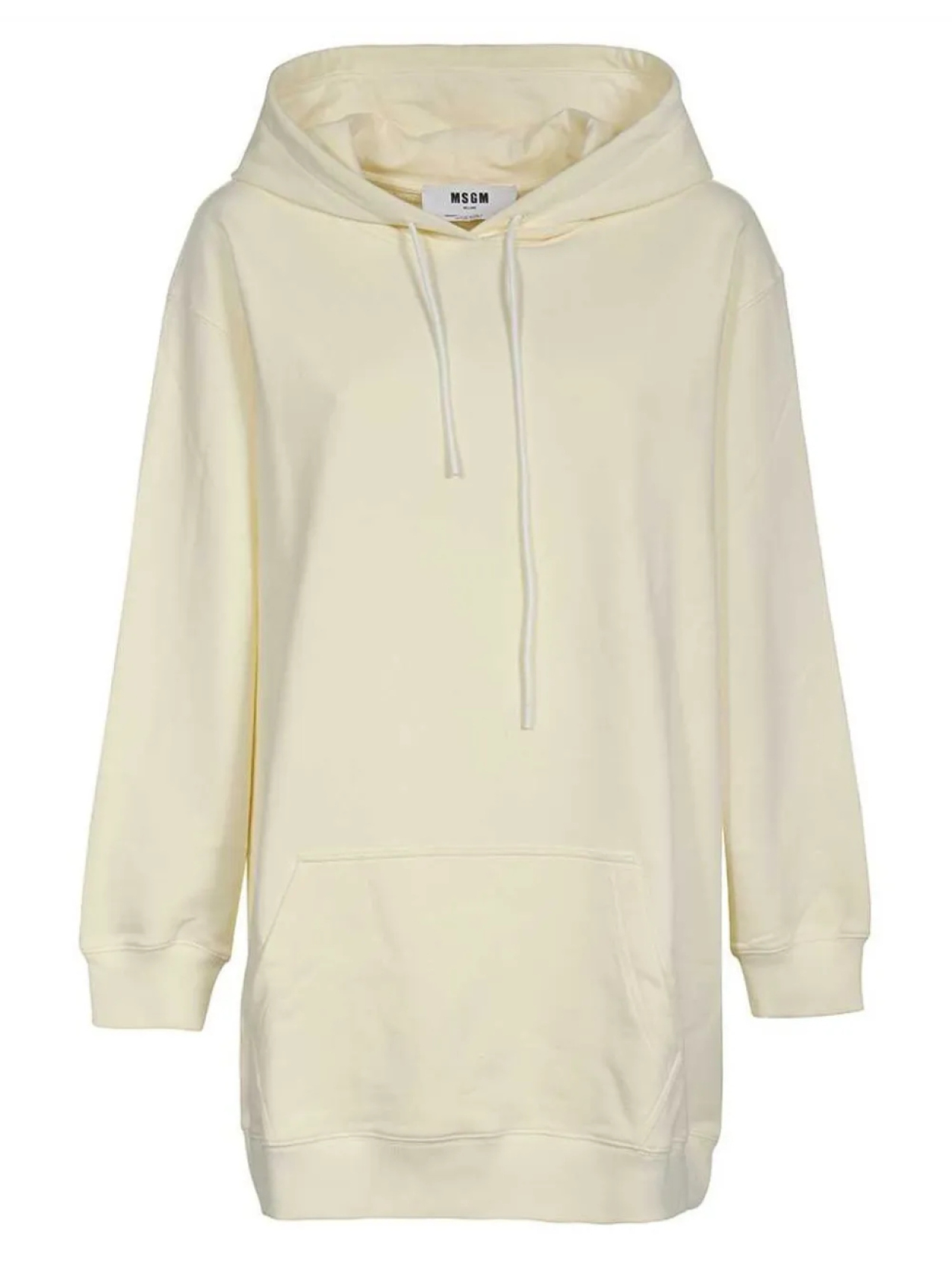 

Толстовка с капюшоном из хлопка MSGM, белый