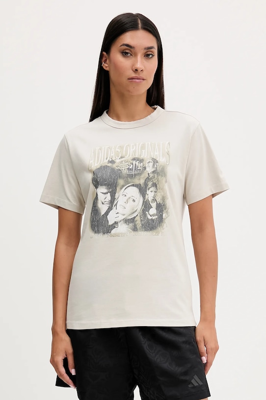 

Футболка из хлопка 20th Century Fox Disney Adidas Originals, бежевый