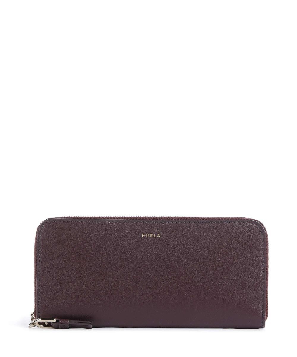 

Кошелек nuvola l из мелкозернистой яловой кожи. Furla, бордовый