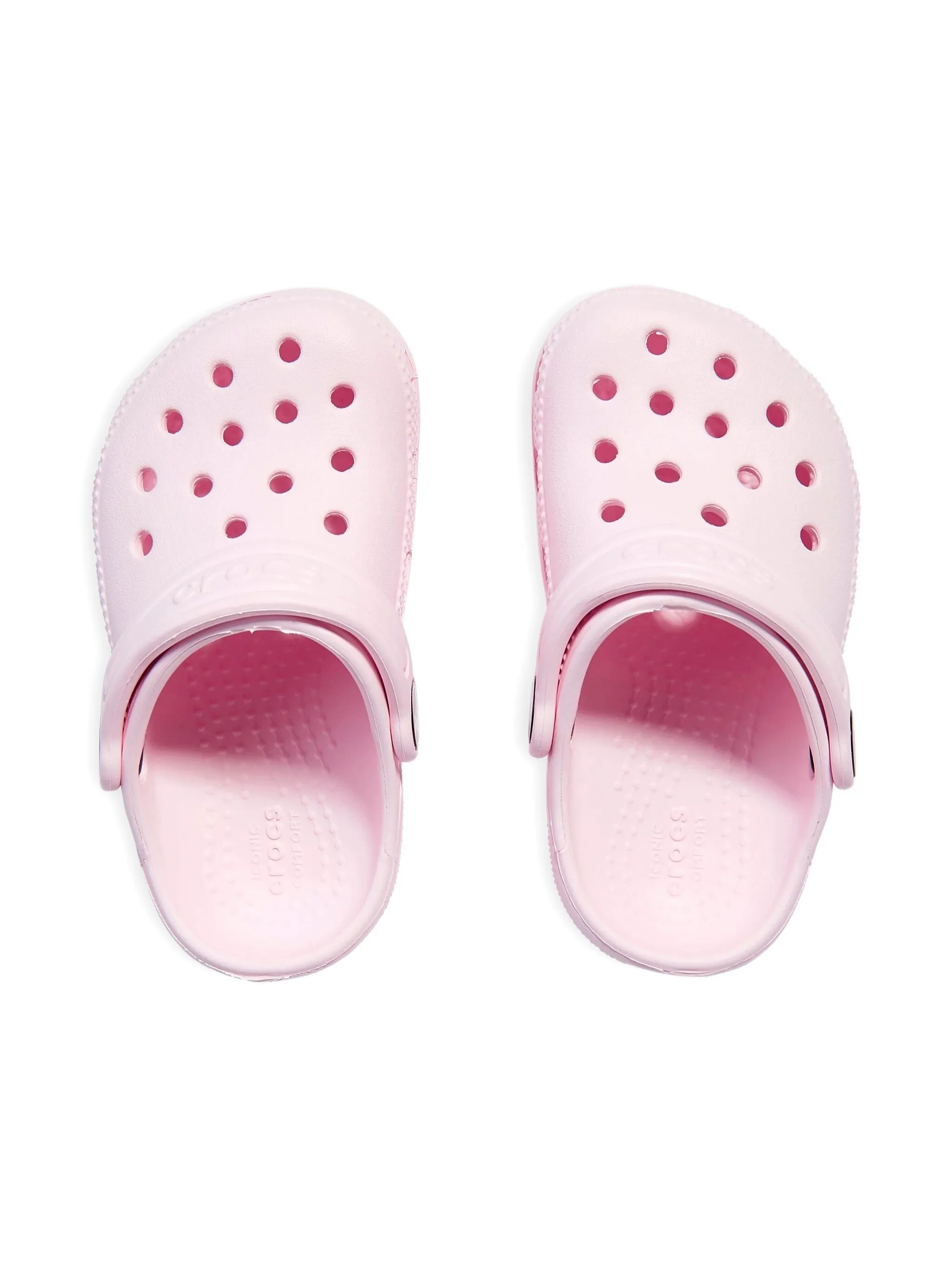 Клоги Classic T с перфорацией Crocs Kids, розовый — фото 3