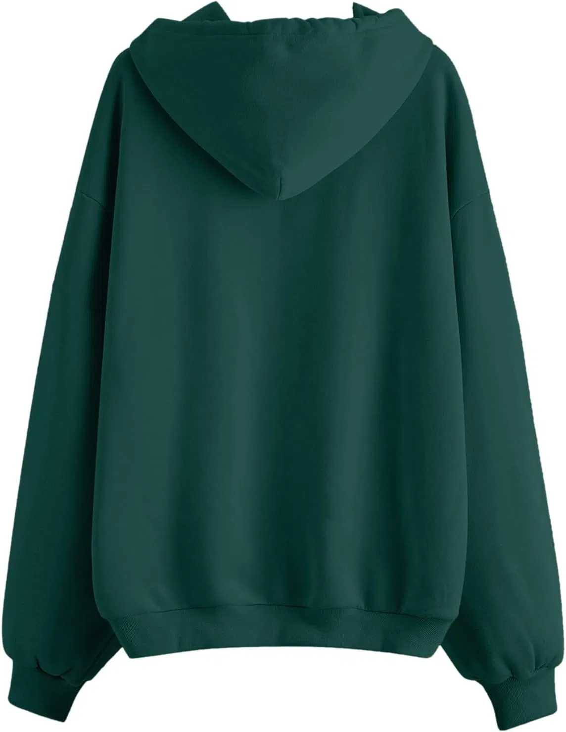 Женская худи оверсайз Zip Up Hoodie, 01-green — фото 4