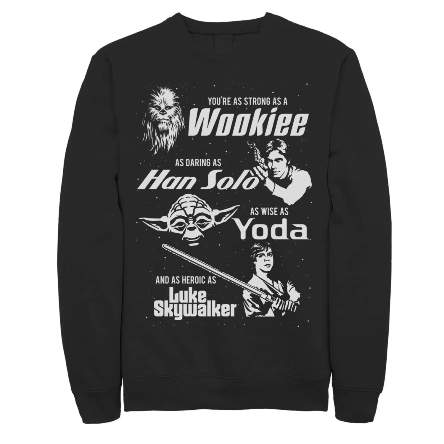 

Мужской свитшот ко Дню отца с изображением Звездных войн Strong Daring Wise Star Wars