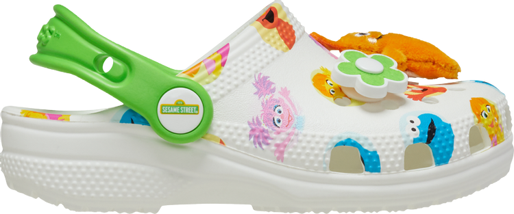 

Кроссовки Sesame Street x Classic Clog Toddler 'Be Seen', белый